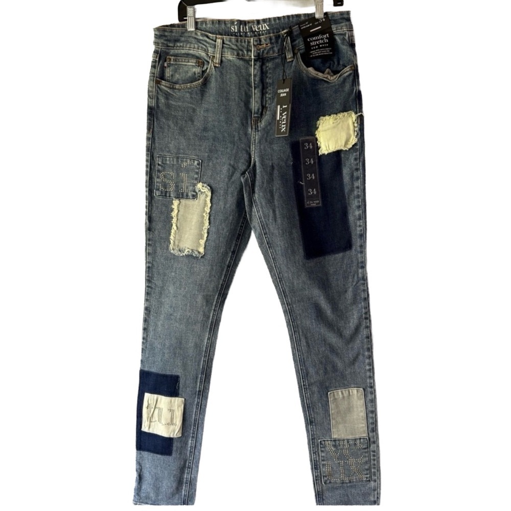 Si Tu Veux Collage Jean – Comfort Stretch, Size 34 NWT